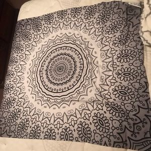 Grey Ombré Mandala Tapestry